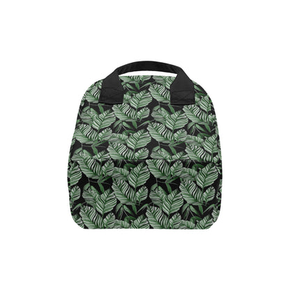 Palm Leaves Pattern Print Design PL09 Insulated Lunch Bag