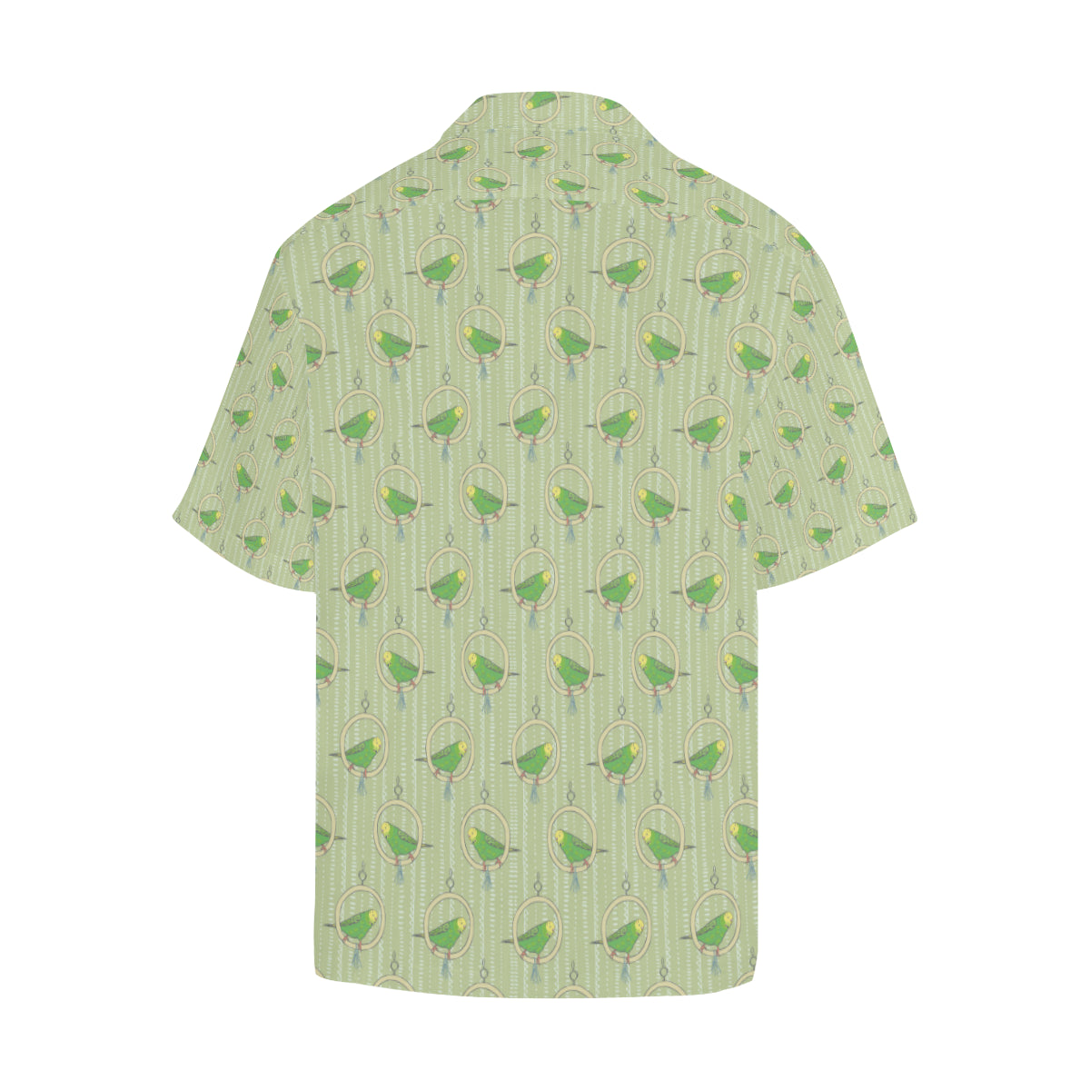 Budgerigar Pattern Print Design 02 Men's Hawaiian Shirt