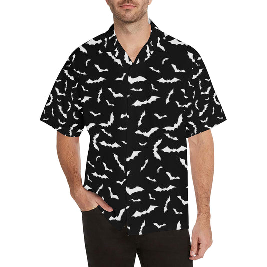 Bat Pattern Print Design 05 Men's Hawaiian Shirt