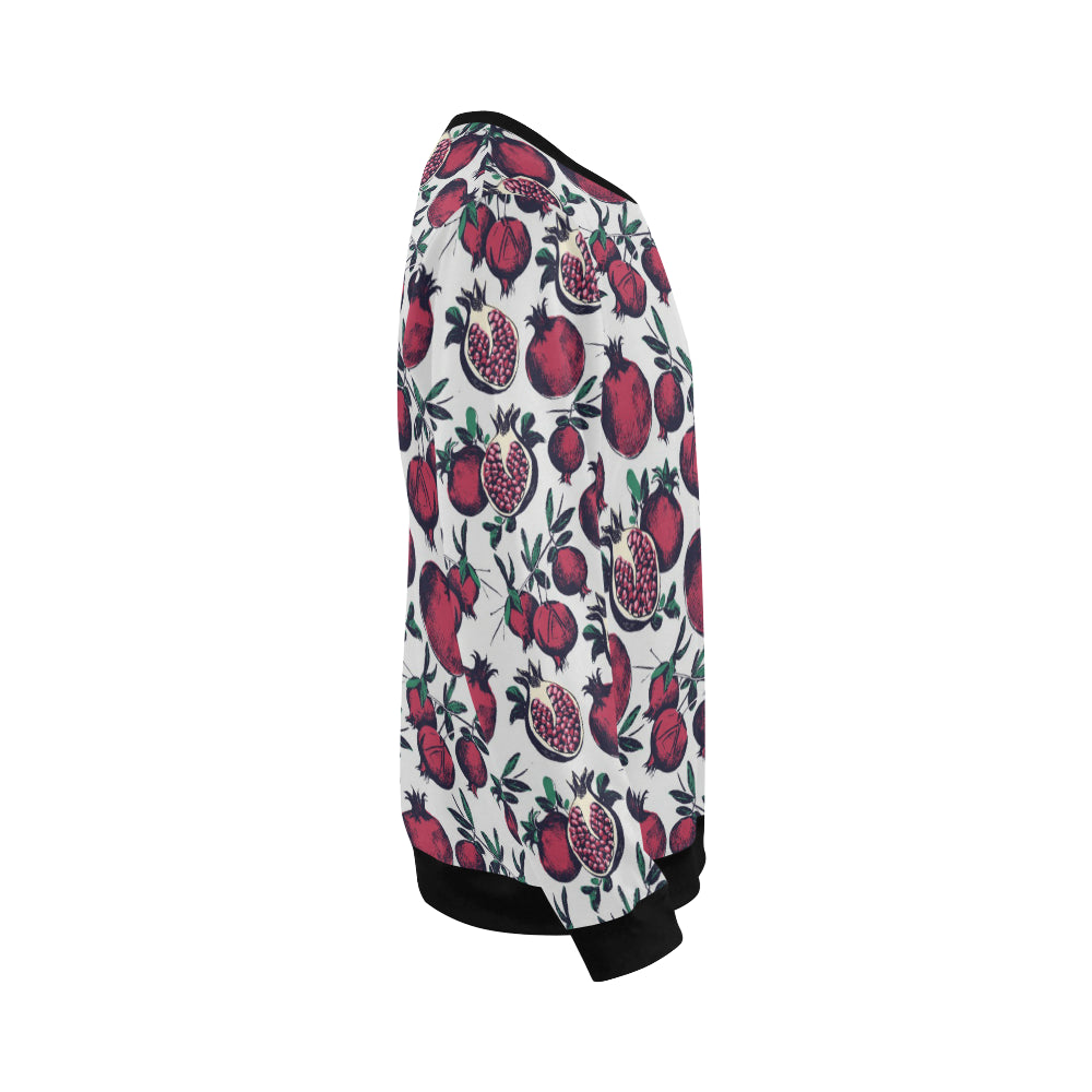 Pomegranate Pattern Print Design PG01 Men Long Sleeve Sweatshirt