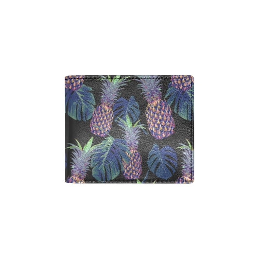 Pineapple Pattern Print Design PP04 Men's ID Card Wallet