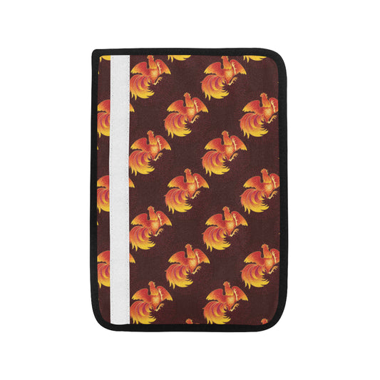 Rooster Pattern Print Design A04 Car Seat Belt Cover