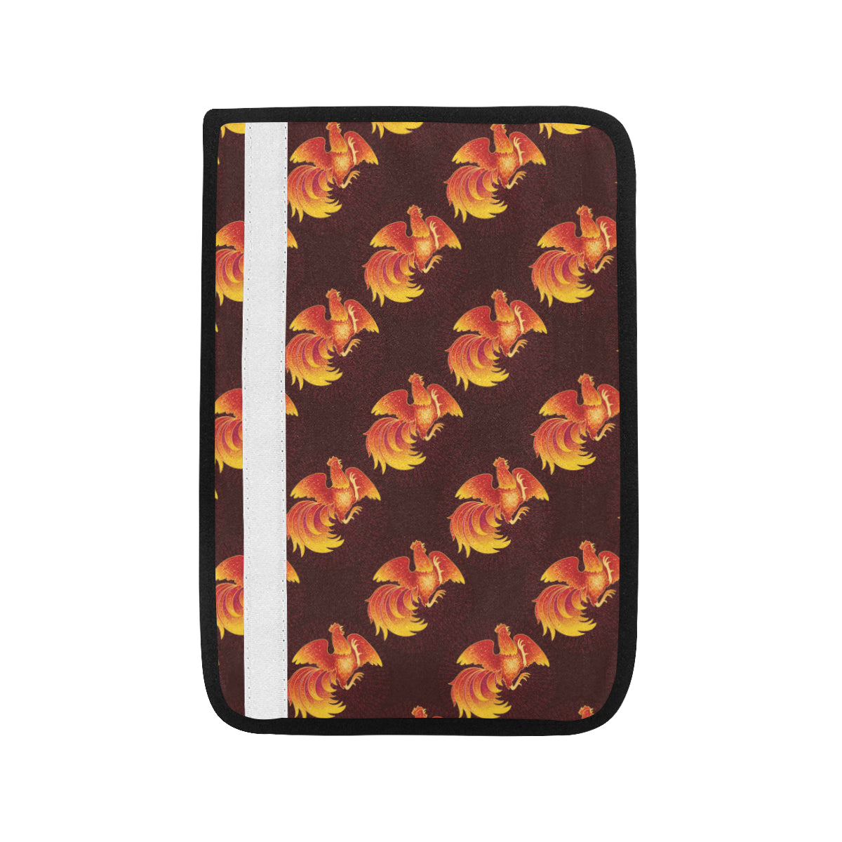 Rooster Pattern Print Design A04 Car Seat Belt Cover