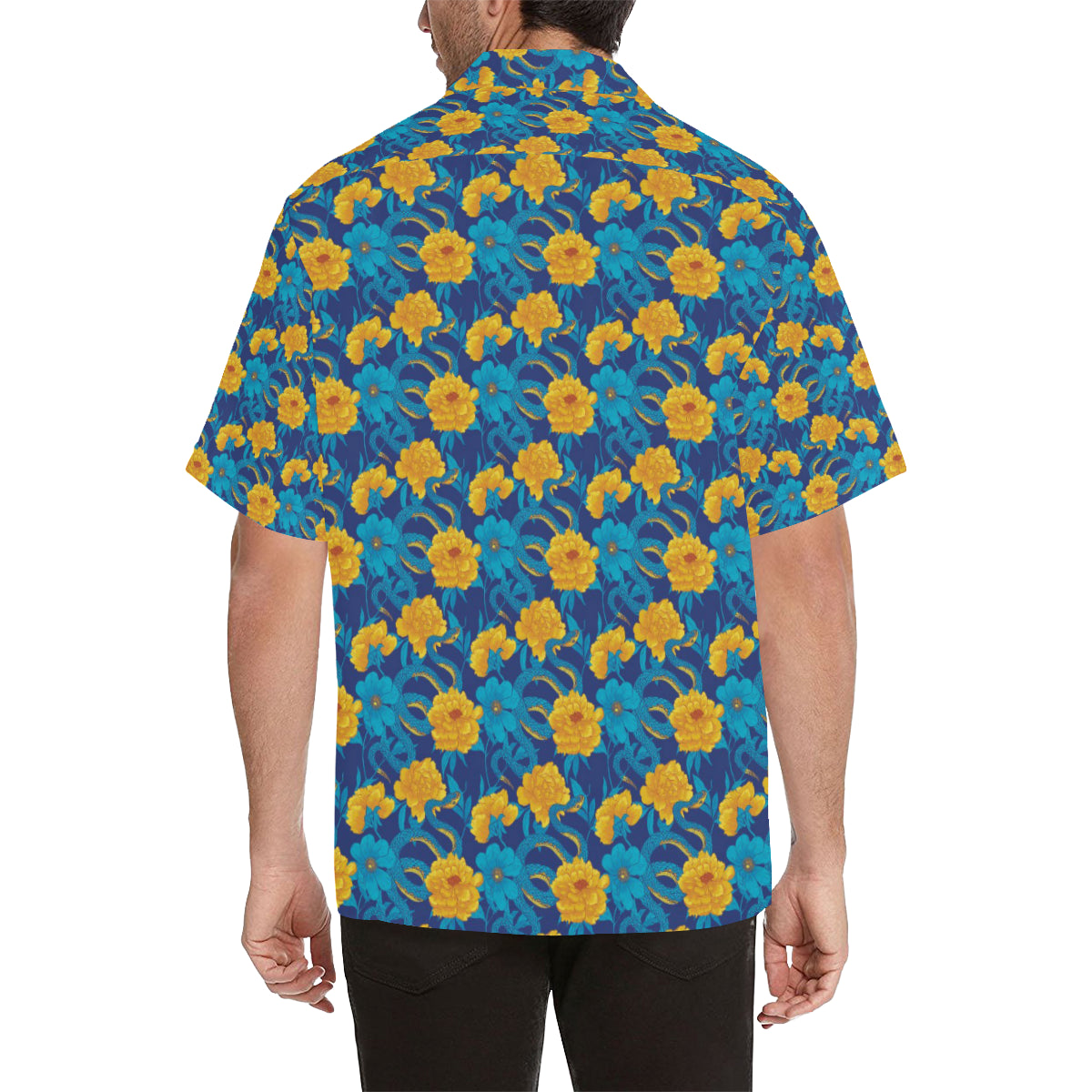 Boa Pattern Print Design 01 Men's Hawaiian Shirt