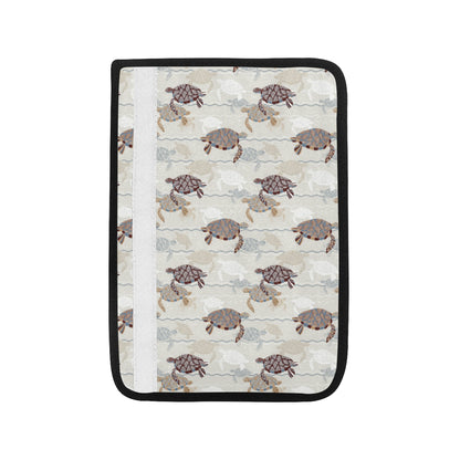 Sea Turtle Pattern Print Design T07 Car Seat Belt Cover