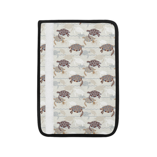 Sea Turtle Pattern Print Design T07 Car Seat Belt Cover