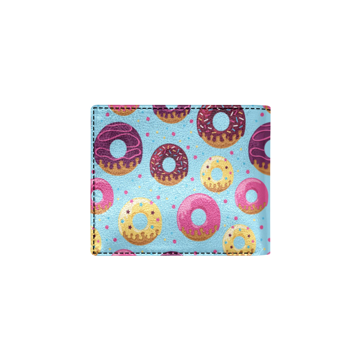 Donut Pattern Print Design DN07 Men's ID Card Wallet