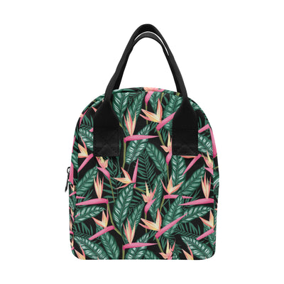 Bird Of Paradise Pattern Print Design BOP03 Insulated Lunch Bag