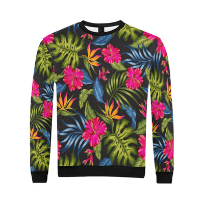 Bird Of Paradise Pattern Print Design BOP014 Men Long Sleeve Sweatshirt