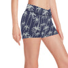 Palm Tree Pattern Print Design PT06 Yoga Shorts