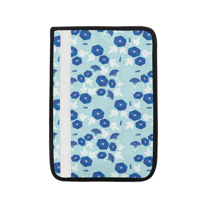 Morning Glory Pattern Print Design MG07 Car Seat Belt Cover