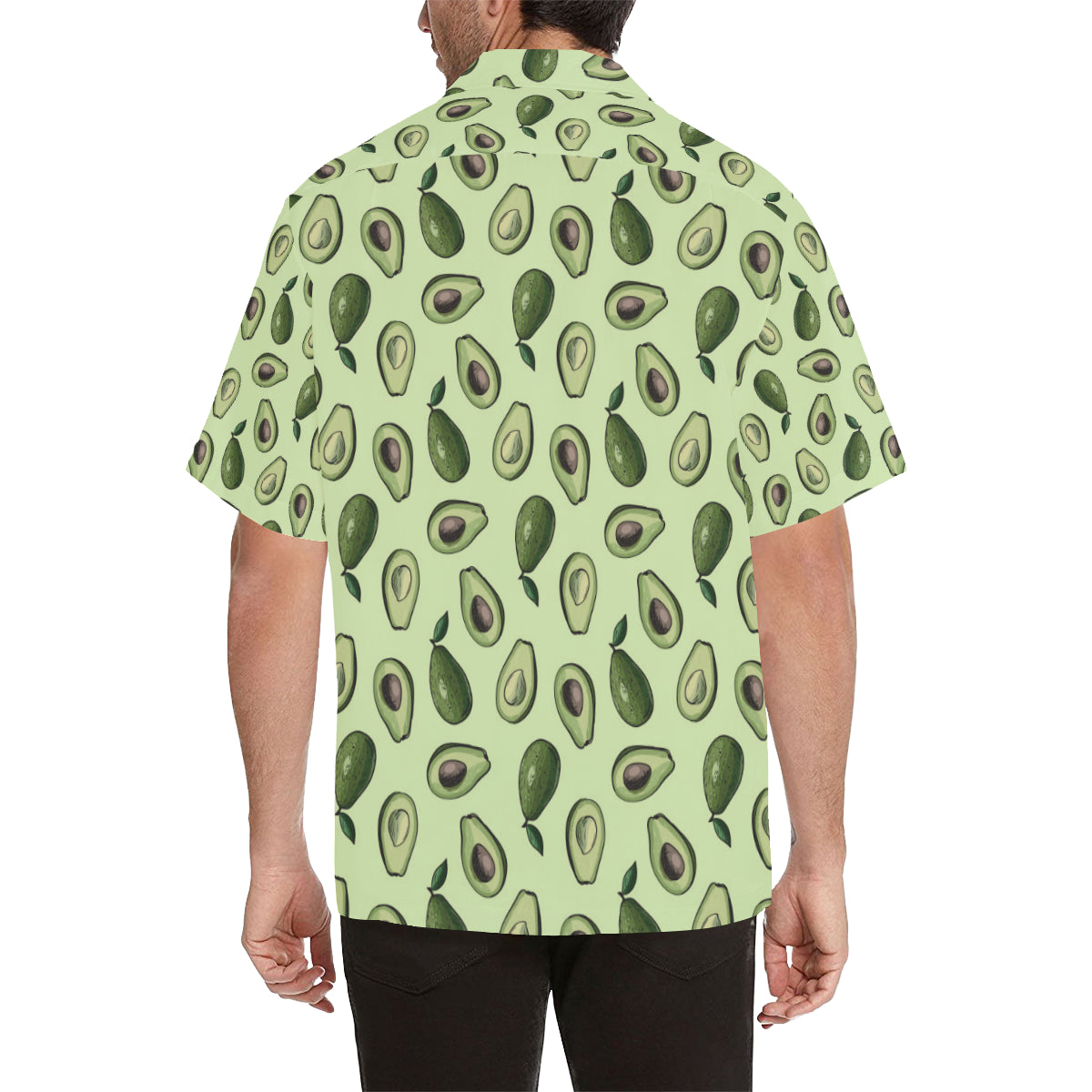 Avocado Pattern Print Design 02 Men's Hawaiian Shirt