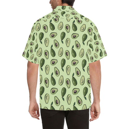 Avocado Pattern Print Design 02 Men's Hawaiian Shirt