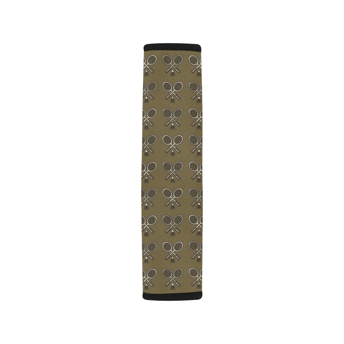 Badminton Pattern Print Design 07 Car Seat Belt Cover