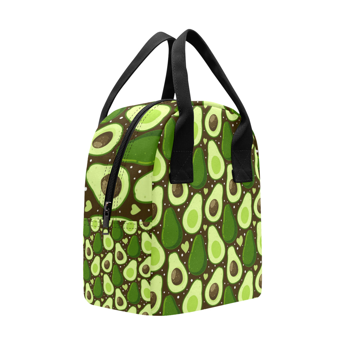 Avocado Pattern Print Design AC04 Insulated Lunch Bag