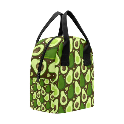 Avocado Pattern Print Design AC04 Insulated Lunch Bag