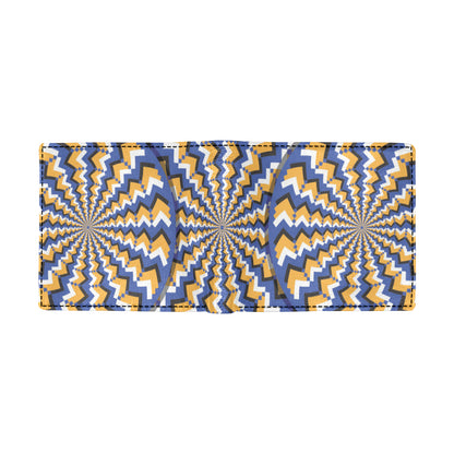 Optical illusion Pattern Print Design A01 Men's ID Card Wallet