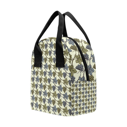 Grape Pattern Print Design GP03 Insulated Lunch Bag