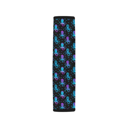Octopus Blue Design Print Themed Car Seat Belt Cover