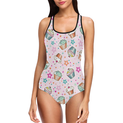 Cupcake Pattern Print Design CP03 Women Swimsuit