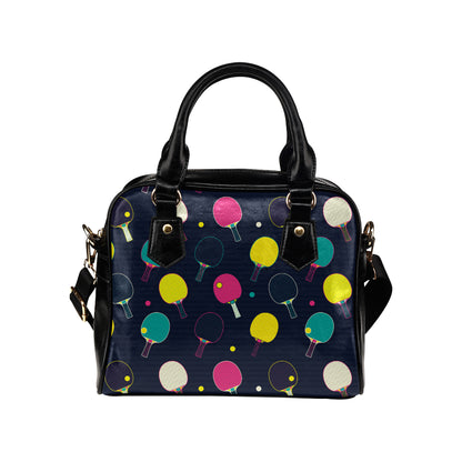 Ping Pong Pattern Print Design A04 Shoulder Handbag