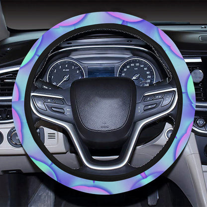 Mermaid Tail Design Print Pattern Steering Wheel Cover with Elastic Edge