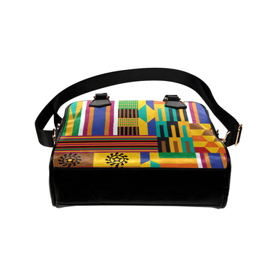 Kente Pattern Print Design 03 Shoulder Handbag