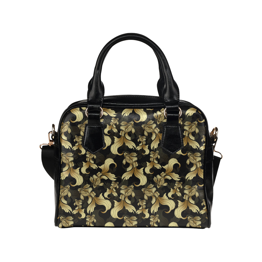 Goldfish Pattern Print Design 02 Shoulder Handbag