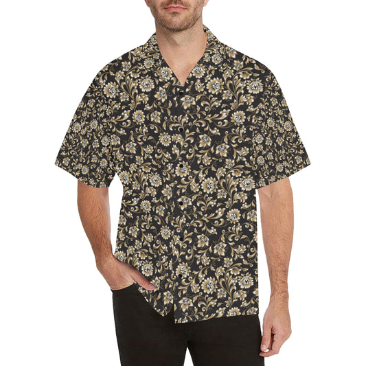 Brocade Pattern Print Design 03 Men's Hawaiian Shirt