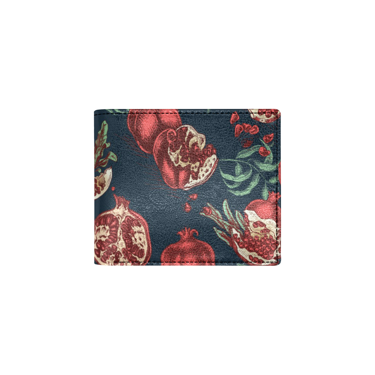 Pomegranate Pattern Print Design PG04 Men's ID Card Wallet