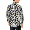 Daisy Pattern Print Design 02 Men's Long Sleeve Shirt