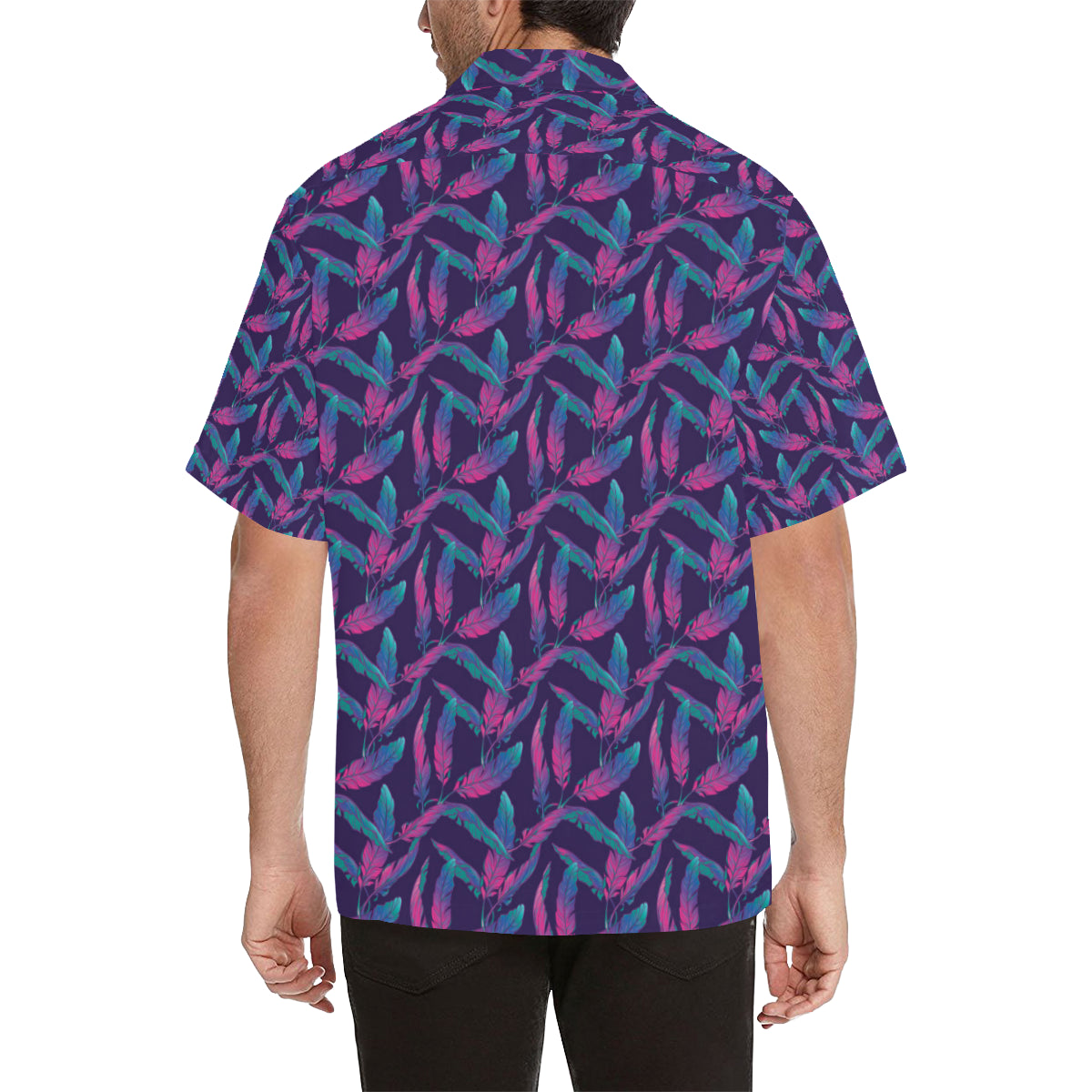 Banana Leaf Pattern Print Design 08 Men's Hawaiian Shirt