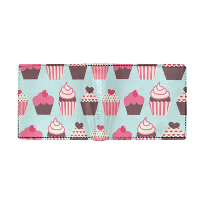 CupCake Print Pattern Men's ID Card Wallet