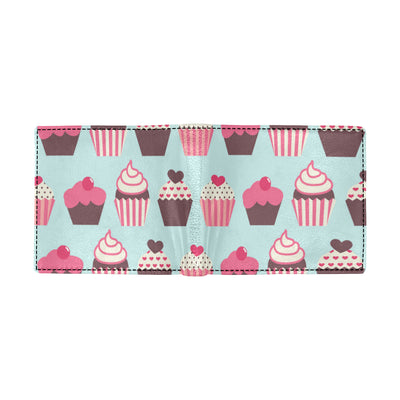 CupCake Print Pattern Men's ID Card Wallet