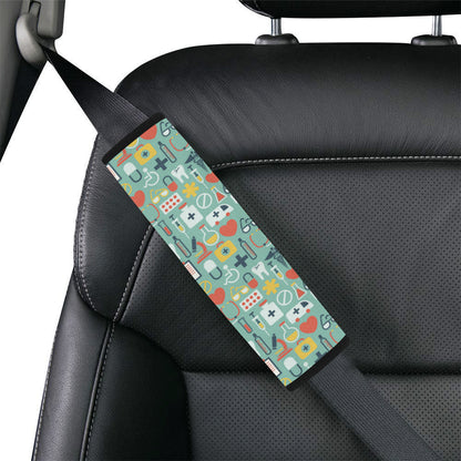 Medical Pattern Print Design 02 Car Seat Belt Cover