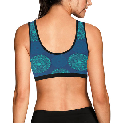 Medallion Pattern Print Design 04 Sports Bra