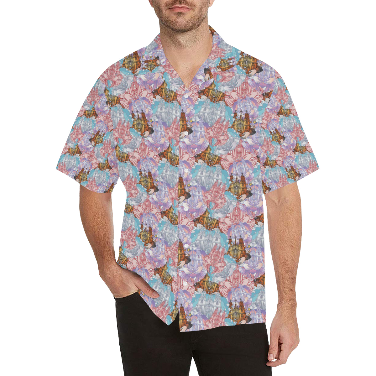 Christian Pattern Print Design 03 Men's Hawaiian Shirt