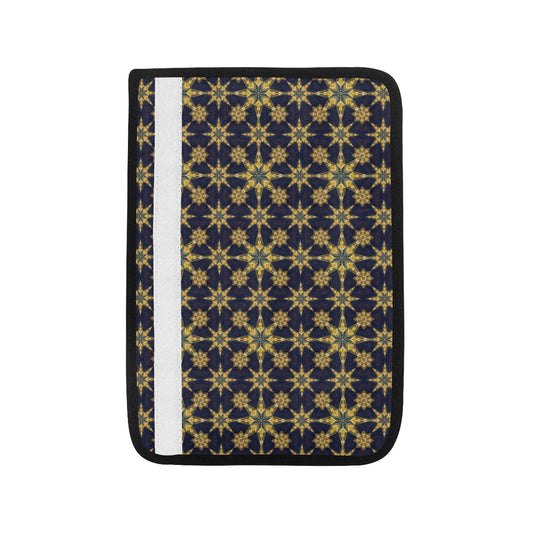 kaleidoscope Gold Print Design Car Seat Belt Cover