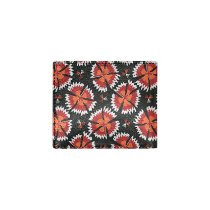 Carnations Pattern Print Design CN03 Men's ID Card Wallet