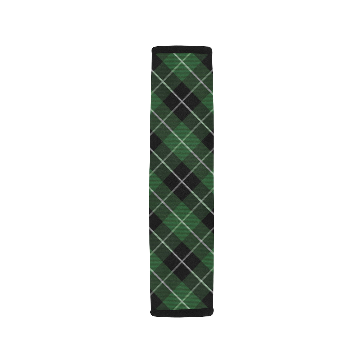 Plaid Green Pattern Print Design A05 Car Seat Belt Cover