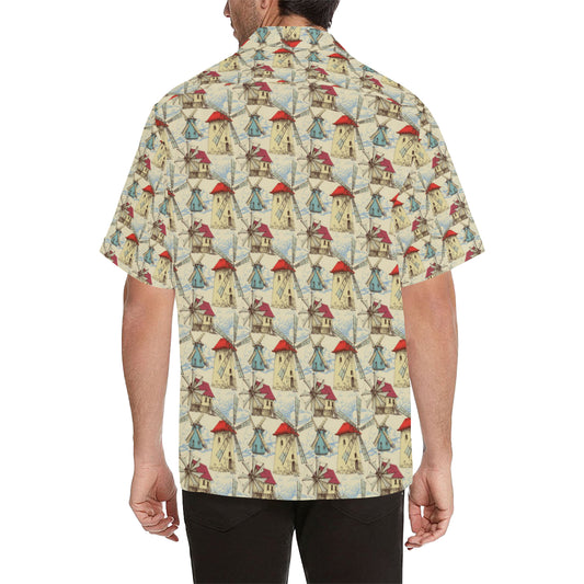 Windmill Pattern Print Design 01 Men's Hawaiian Shirt