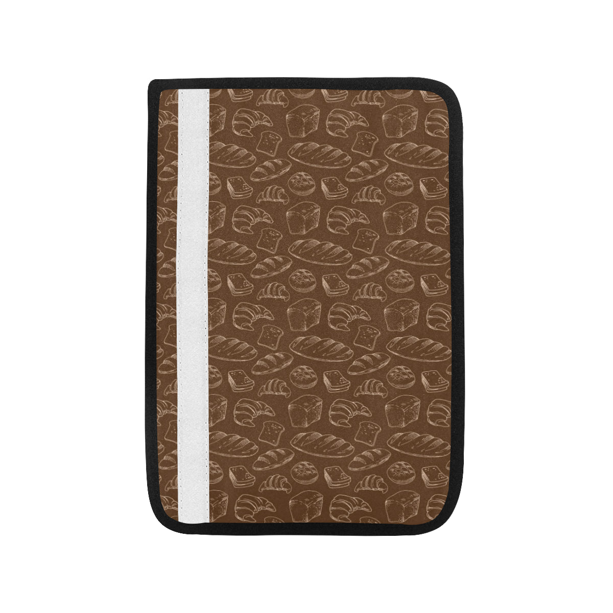 Bread Pattern Print Design 02 Car Seat Belt Cover
