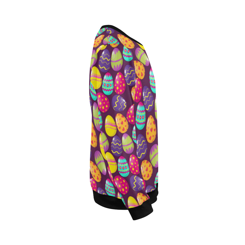 Easter Eggs Pattern Print Design RB04 Men Long Sleeve Sweatshirt