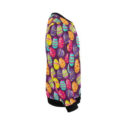 Easter Eggs Pattern Print Design RB04 Men Long Sleeve Sweatshirt