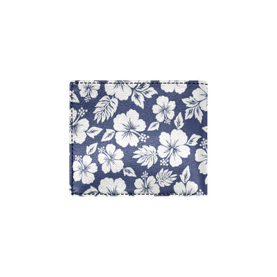 Hibiscus Pattern Print Design HB012 Men's ID Card Wallet