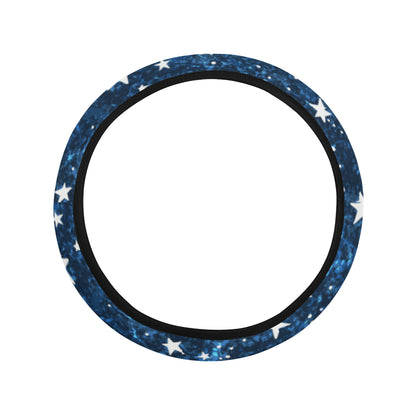 Cosmic Pattern Print Design 05 Steering Wheel Cover with Elastic Edge
