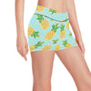 Pineapple Pattern Print Design PP01 Yoga Shorts