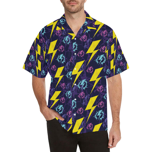 Lightning Thunder Pattern Print Design 01 Men's Hawaiian Shirt