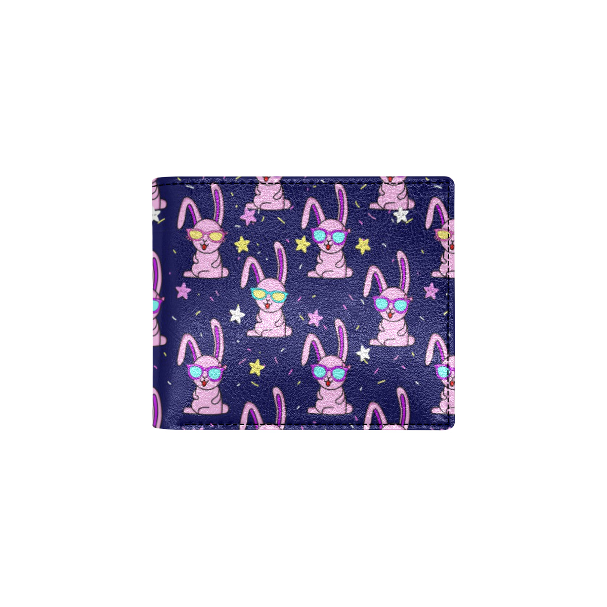 Rabbit Baby Pattern Print Design RB015 Men's ID Card Wallet