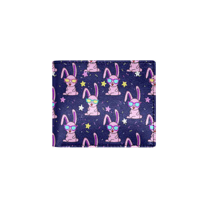 Rabbit Baby Pattern Print Design RB015 Men's ID Card Wallet